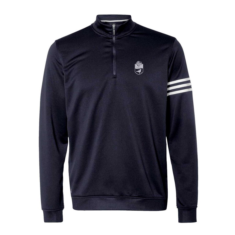 Climalite 3-Stripes French Terry Quarter Zip Pullover